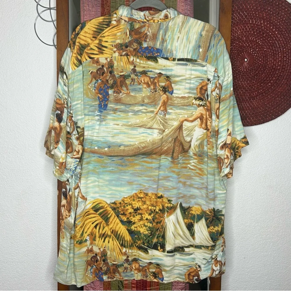 Jams World Hawaiian Hukilau Button Down size Large - Picture 8 of 8